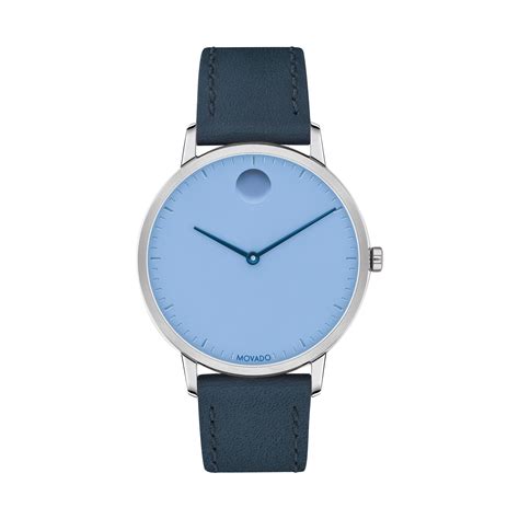 movado blue watch|movado watch blue face.